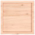vidaXL Nástenná polica 60x60x(2-4) cm neošetrený dubový masív