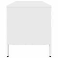 vidaXL TV skrinka biela 202x39x43,5 cm oceľ valcovaná za studena