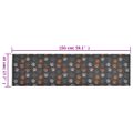 vidaXL Kuchynský koberec umývateľný Paws 45x150 cm zamat