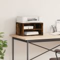 vidaXL Stojan na tlačiareň dymový dub 40x32x22,5 cm kompozitné drevo
