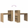 vidaXL Stôl Remeselný dub Kompozitné drevo 108 x 55 x 103.5 cm