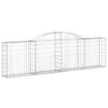 vidaXL Oblúkové gabionové koše 12ks 300x30x80/100cm pozinkované železo