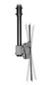 Neomounts Select NM-C440BLACK/Držák displeje/na strop/32-65"/náklon/rotace/nast.výšky/VESA 400X400/nosn. 50kg/černý Držák, VESA, stropní, pro ploché monitory/TV, úhloprícka 32"-60", náklon, otácení, rotace, nosnost 50kg, cerný