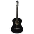 vidaXL Klasická gitara pre začiatočníkov s taškou čierna 4/4 39"