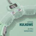 Súprava zelenej masážnej hula hoop obruče HMS HHM14 a bedrového pásu HMS BR163 Plus size