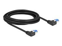RJ45 sieťový kábel Cat.6A S/FTP ľavý uhlový