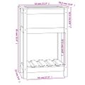 vidaXL Kvetináč s policou biely 54x34,5x81 cm masívna borovica