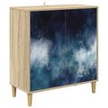vidaXL Servírovacia skriňa RAALTE Sonoma 69 x 33 x 75 cm