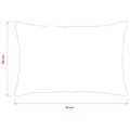 vidaXL Poťah na podložku 2 pcs HEERLEN Čierna 50 x 70 cm Flanel