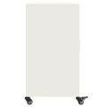 vidaXL Komoda biela 100,5x39x72 cm oceľ