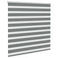 vidaXL Zebra roleta tmavošedá 150x150 cm šírka látky 145,9cm polyester