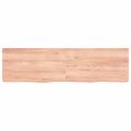 vidaXL Stolová doska bledohnedá 180x50x(2-6) cm ošetrený masívny dub