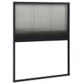vidaXL Plisovaná okenná sieťka proti hmyzu antracitová 60x80 cm hliníková