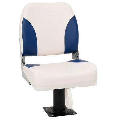 vidaXL Skladacie sedadlo do lode, sada 1, modro-biele 41x36x48 cm