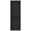 vidaXL Sprchový výklenok Čierna 60 x 20 x 9,5 cm Nehrdzavejúca oceľ