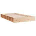 vidaXL Posteľný rám 75x190 cm malé jednolôžko masívne drevo