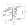 SBOX PLB-79464, TV Držiak na stenu 43"-90"