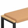vidaXL Vankúš na lavičku Sherpa látka Béžová Hĺbka 35 cm