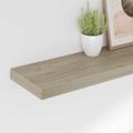 vidaXL Plávajúce nástenné police 2 ks, dubové 90x23,5x3,8 cm, MDF