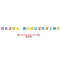 Girlanda papierová BEZVA NAROZENINY