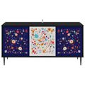 vidaXL TV skrinka MAINZ 102 x 33 x 51 cm Čierny dub Kompozitné drevo