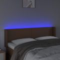 VidaXL Čelo postele hnedé 147x16x78/88 cm umelá koža