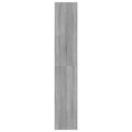 vidaXL Botník so 4 výklopnými zásuvkami sivý dub sonoma 80x34x187,5 cm