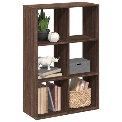 vidaXL Rozdeľovacia knižnica hnedý dub 69,5x29x103,5 cm kompozit.drevo