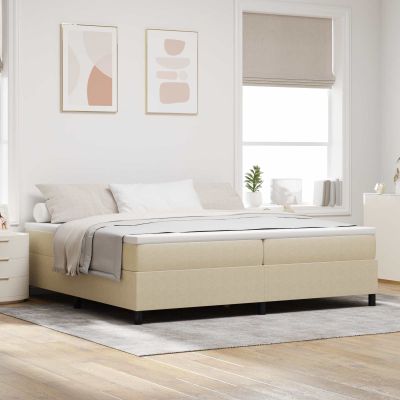 vidaXL Platformový rám postele Šedá zelená 200 x 200 cm