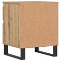 vidaXL Nočné stolíky 2 ks dub artisan 40x35x50 cm kompozitné drevo