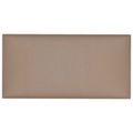 vidaXL Nástenný čelník 12 ks 30 x 15 cm Kapučínová látka