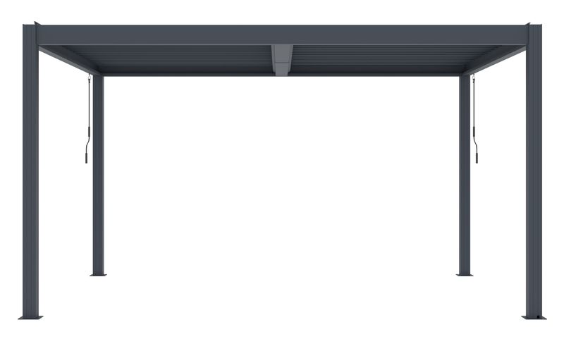 Bioklimatická pergola G21 Austin Premium 4x3 m, antracitová hliníková