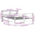 vidaXL Posteľ s matracom 120x200 cm borovicový masív