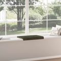 vidaXL Vankúš na lavičku Pl plush kord Zelená Hĺbka 35 cm