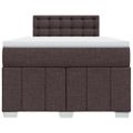 vidaXL Boxspring posteľ s matracom tmavohnedá 120x190 cm látka
