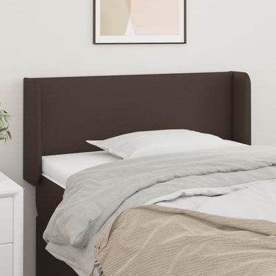 vidaXL Čelo postele so záhybmi hnedé 93x16x78/88 cm umelá koža