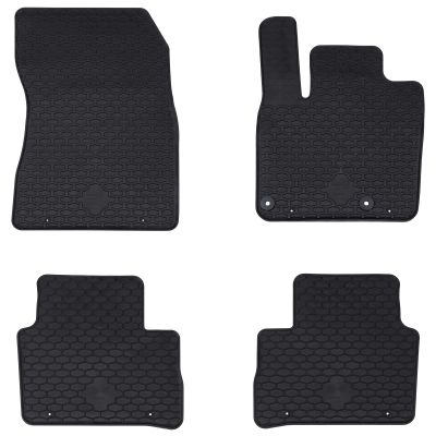 vidaXL Autokoberec 4 pcs Čierna vhodné pre Nissan QASHQAI 2021- Guma