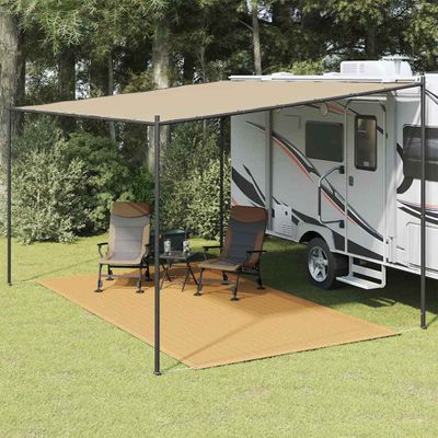 vidaXL Koberec do stanu pieskový 200x400 cm HDPE
