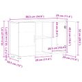 vidaXL Servírovacia skriňa FLORIN 88,5 x 30,5 x 55,5 cm Staré drevo