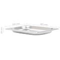 vidaXL Gastronádoby 12 ks, GN 1/4, 20 mm, nehrdzavejúca oceľ