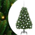 vidaXL Umelý Sklápací Vianočný Stromček Zelená 120 cm PVC a oceľ