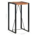 vidaXL Barový stolík 60x60x110 cm masívne akáciaové drevo