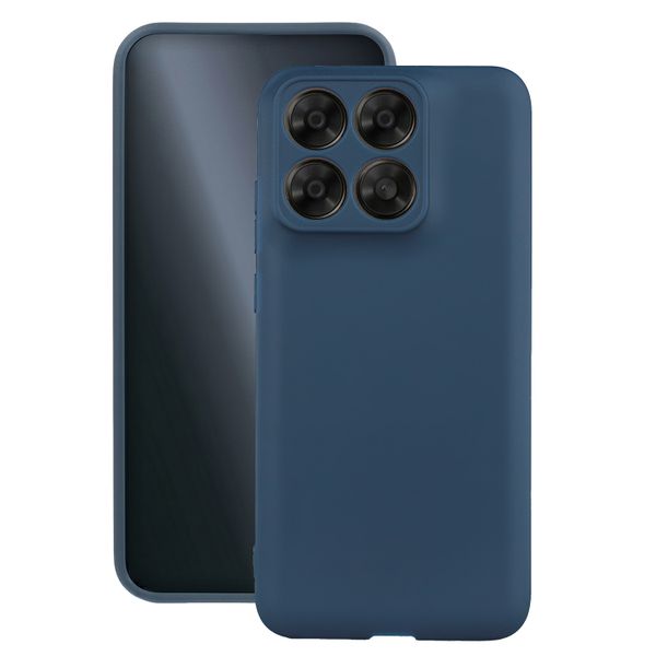 Matné TPU puzdro na Motorola Edge 70 Fusion tmavomodrá