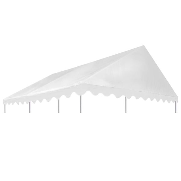 vidaXL Strieška na altánok biela 3x4 m PVC 500 g/m²