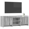 vidaXL TV skrinka 130 x 33 x 47 cm Sivý Sonoma Kompozitné drevo