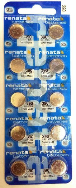Renata 390 batéria do hodiniek 1,55V 60mAh 10ks 785618349832