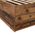 vidaXL Rám postele so skladom Staré drevo 80 x 200 cm Kompozitné drevo