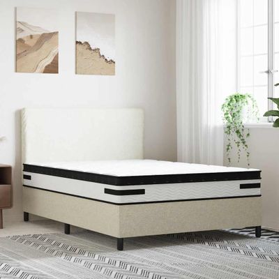 vidaXL Taštičkový pružinový matrac stredne tvrdý plus 140x200 cm