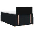 vidaXL Posteľ boxspring s matracom Čierna 120 x 200 cm Látka