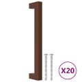 vidaXL Rukoväte na skrinku 20 ks bronzové 160 mm nehrdzavejúca oceľ